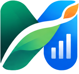 MedStock logo — a green and blue M with a leaf and a rising bar chart